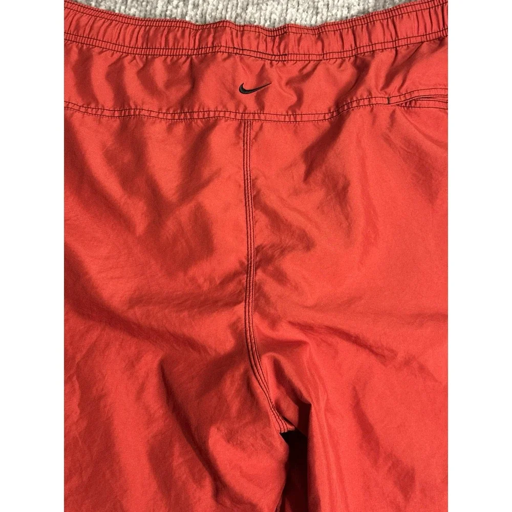 Vintage 90's Nike Men's Sz XXL Center Swoosh Swim Trunks Red Swimming